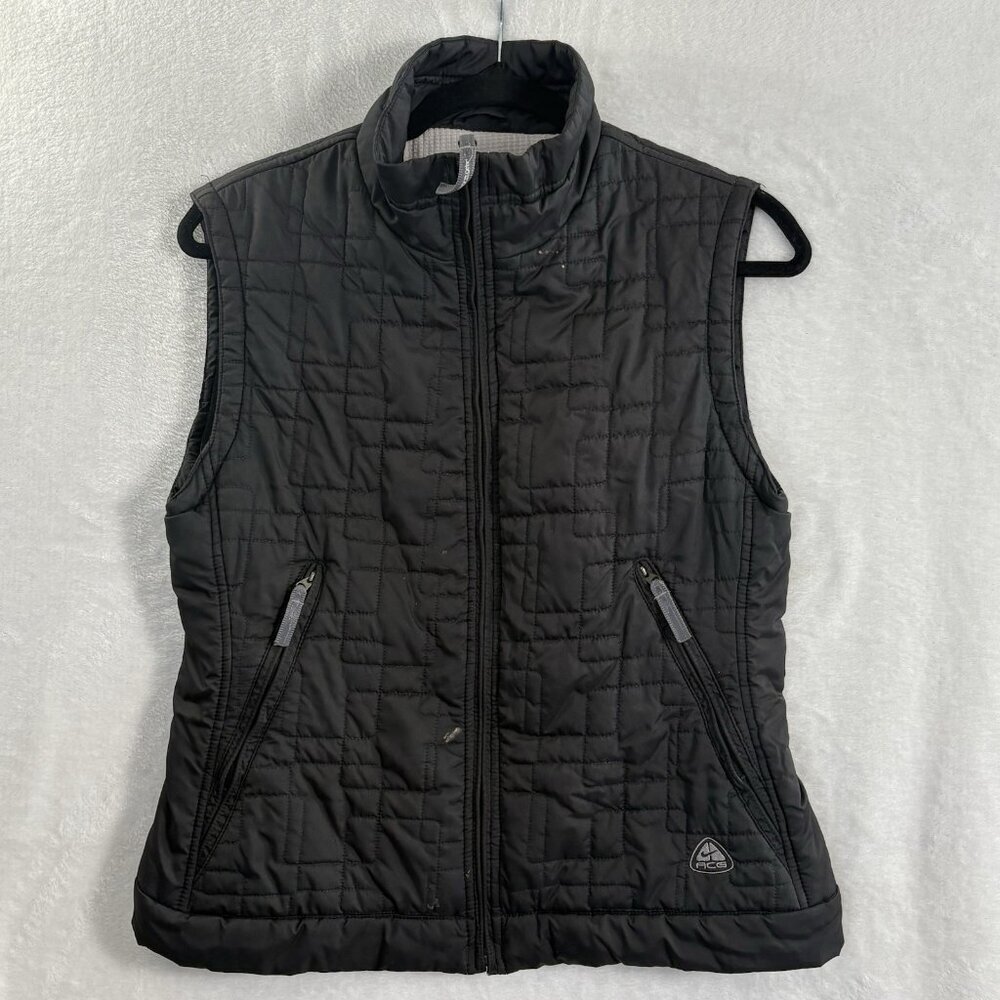 NIKE ACG Kids Puffer Quilted Vest Sz M Black Outdoors Casual‎ School H-5